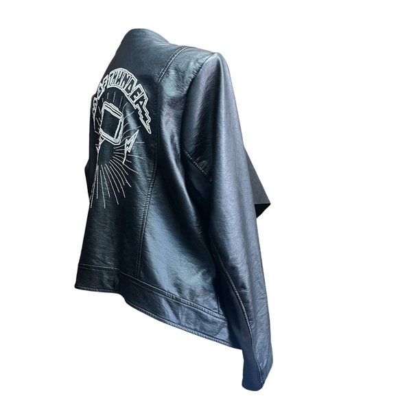 Torrid 2 Her Universe Marvel Thor Black Moto Jacket Faux Leather God Of Thunder - Picture 6 of 11
